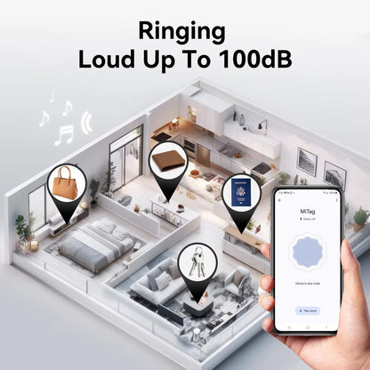 MiLi Anti-Lost Smart Card Tracker – Works with Apple Find My & Android Find Hub
